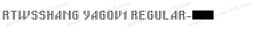 RTWSSHANG YAGOV1 REGULAR字体转换